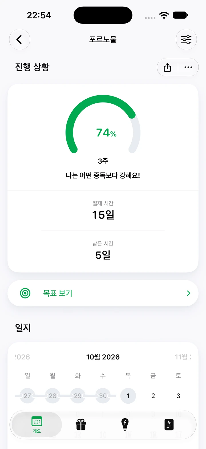 Quitzilla의 포르노물 진행 상황 화면